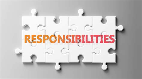 Responsibilities Complex Like A Puzzle Pictured As Word