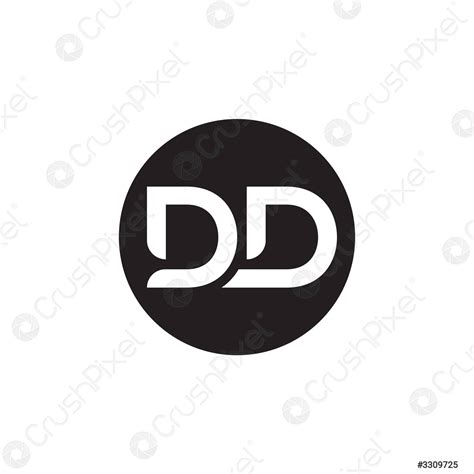 Eerste dd letter logo met creatieve moderne business typografie vector
