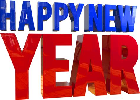 Happy New Year 3d Render Text 13859448 Png