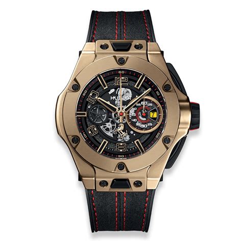 Mens hublot 402.mx.0138.wr big bang unico ferrari 45mm watch. Hublot Big Bang Ferrari Unico 18K Magic Gold 45 mm 402.MX.0138.WR WATCH -InterWatches.com