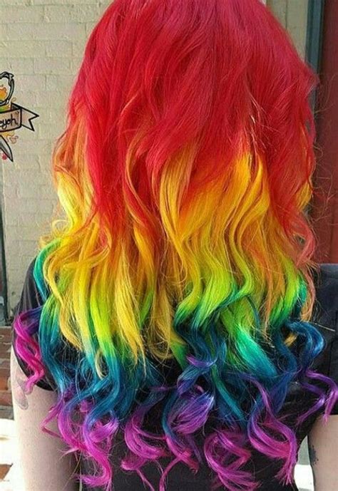 Red Rainbow Dyes Hair Hair Styles Beautiful Hair Dye Rainbow Hair Color