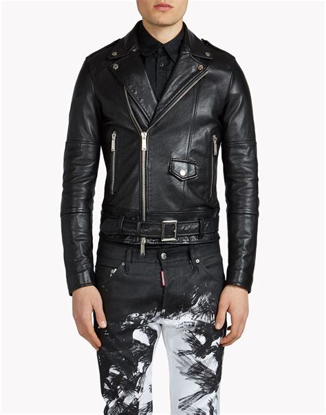 Lyst Dsquared² Rockstar Leather Jacket In Black For Men