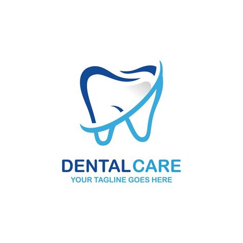 Dental Care Logo Design Vector Illustration Dental Logo Orthodontic