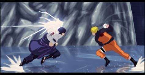 Naruto Vs Sasuke Wallpaper Sword Reflection