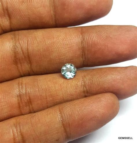 Pieces Mm Aquamarine Faceted Round Aaa Quality Gemstone Etsy