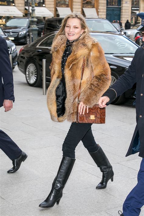 Kate Moss Steps Out With A Fresh Saint Laurent Bag Ahead Of The Brands