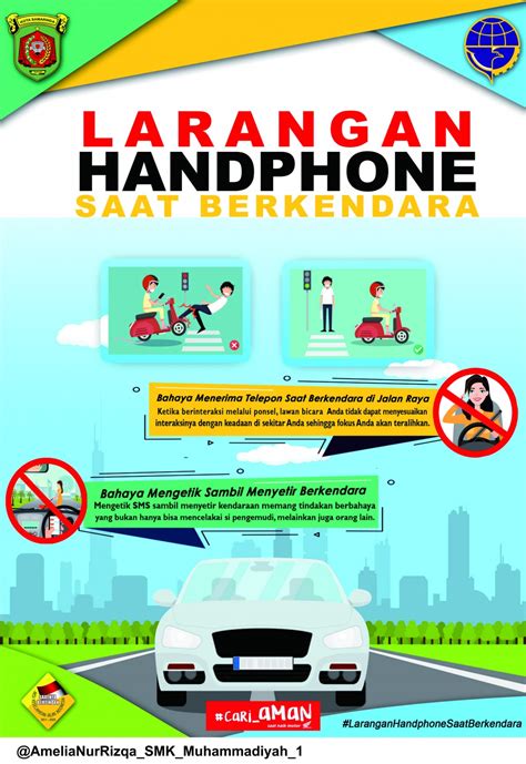 Larangan Menggunakan Handphone Saat Berkendara - Dinas Perhubungan