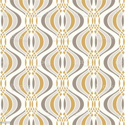 Ogee Seamless Vector Curved Pattern Abstract Geometric Background Mid