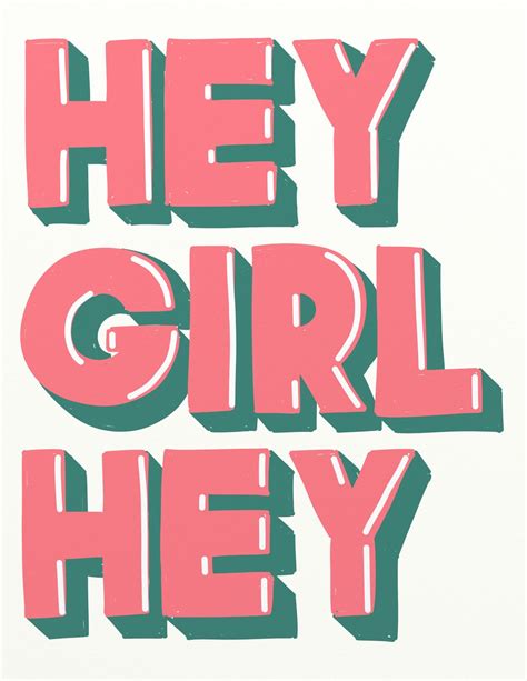 Hey Girl Hey Fun Greeting Card For Any Occasion With Etsy