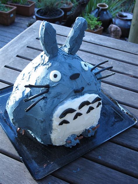 Totoro Cake Totoro Birthday Cake Made From Scratch By My Flickr