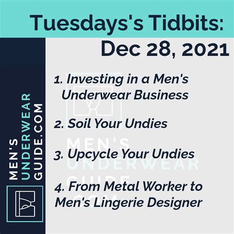 Tuesday Tidbits 12 28 2021 Investing Recycling And Mens Lingerie