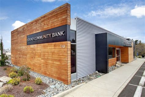 Sound Community Bank Facade Architecture Architecture Exterior