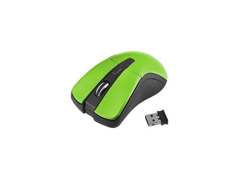Insten 2026983 Green Rf Wireless Optical Mouse With Wrist Comfort Mouse