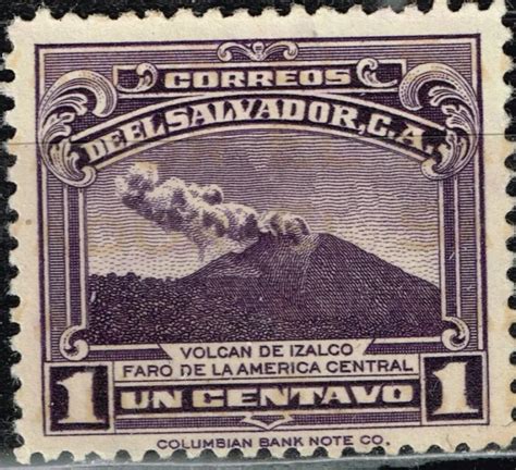 Salvador Nature Izalco Volcano Eruption Stamp 1950 A 1 499 Picclick