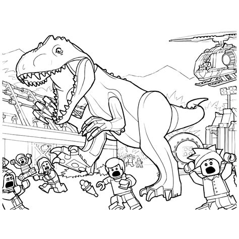 Jurassic Park And Jurassic World Kleurplaten Leuk Voor Kids
