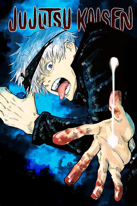 Jujutsu Kaisen Cover Gojo Satoru Digital Art By William Stratton