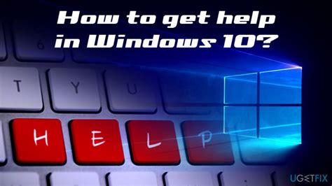 How To Get Help In Windows