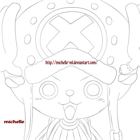One Piece Chopper Lineart By Michelle Ml On Deviantart