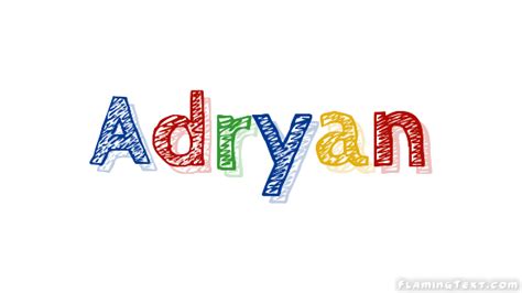 Adryan Лого Бесплатный инструмент для дизайна имени от Flaming Text
