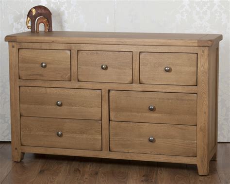 Solid Oak 3 4 7 Drawer Bedroom Chest Of Drawers In Chunky Dorset Country