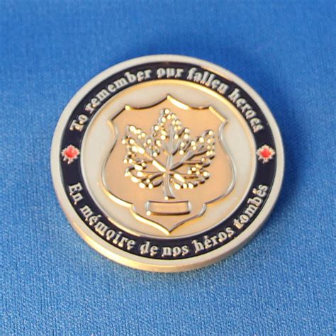 Memorial Ribbon Challenge Coin Pièce Commémorative Police And Peace