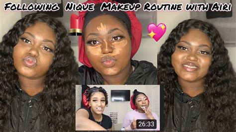 Following Nique Makeup Routine With Airi 🥰 Youtube