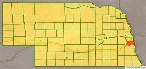Map Of Sarpy County Nebraska