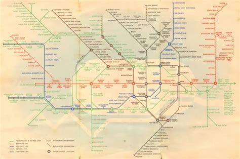London Underground Tube Plan Map Diagram Northern Heights Schleger