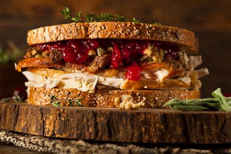 How To Make The Best Turkey Stuffing And Cranberry Sandwich