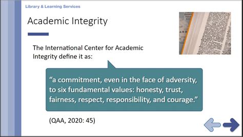 Academic Integrity And Me Library And Learning Services
