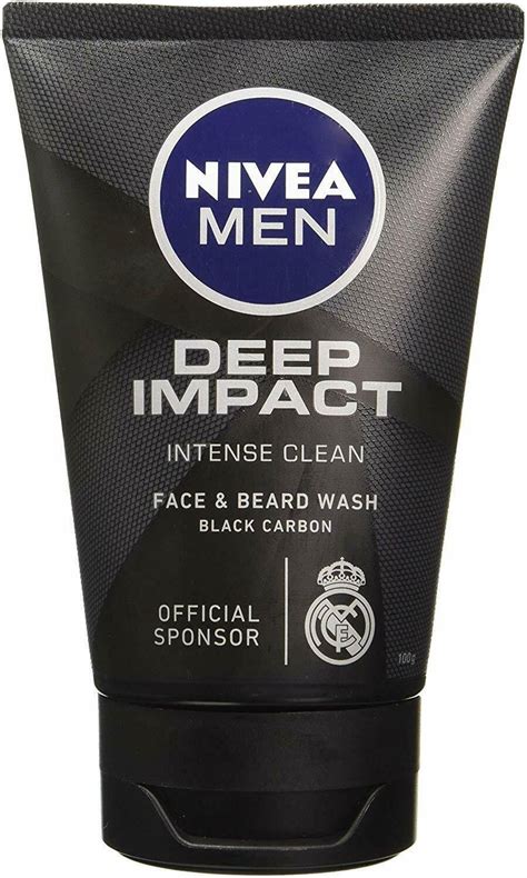 Nivea Men Face Wash Deep Impact Intense Clean 100ml