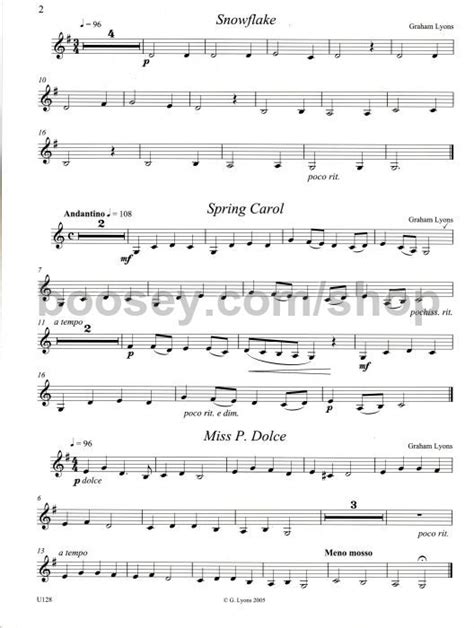 Also includes music score and clarinet animation for easy music learning. Graham Lyons - Compositions for Clarinet vol.1: Beginner ...