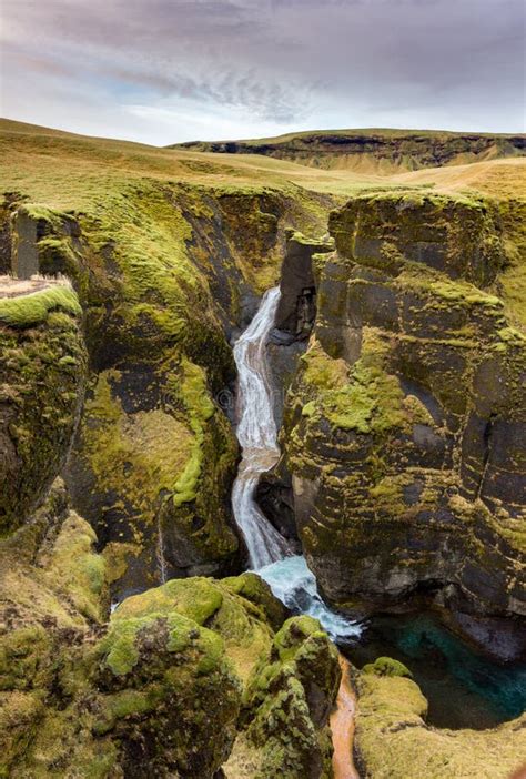 Fjadrargljufur Canyon In The South Of Iceland Stock Photo Image Of