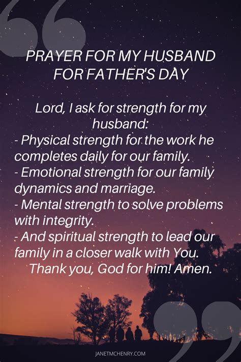 Prayer For My Husband On Fathers Day Fathersdaysio