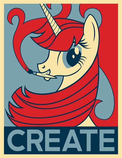 Obama Hope Poster Parody Lauren Faust Know Your Meme