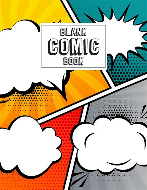 Blank Comic Book Blank Comic Book For Kids With Variety