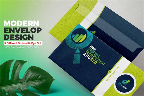 Envelope Template For Seo And Digital Marketing Company Design