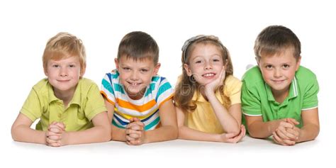 Four Happy Children Stock Photo Image Of Caucasian Boys 35321054