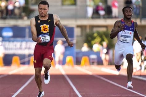 He won the silver medal in the 200 m and bronze medals in both the 100 m and 4×100 m relay at the 20. Andre De Grasse leads the way: USC men 5th, women 7th in NCAA track championships - USC News