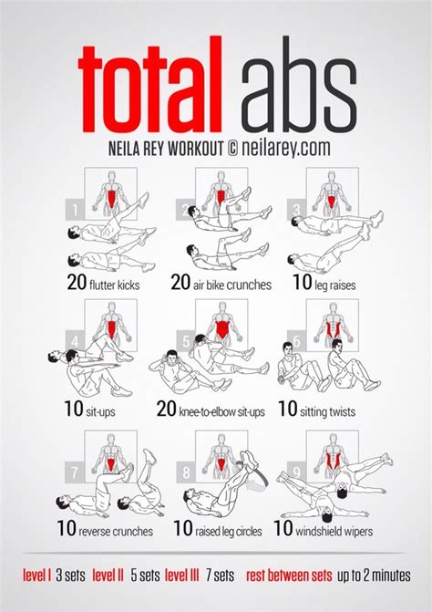 Neila Rey Total Abs Abs Workout Routines Fitness Workouts Killer Ab Workouts Lower Ab