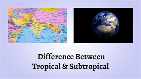 Difference Between Tropical And Subtropical Tropical Vs Subtropical