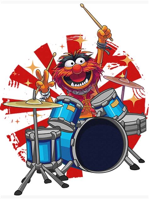 Animal Drummer The Muppets Show Canvas Print By Chamchi257 Redbubble