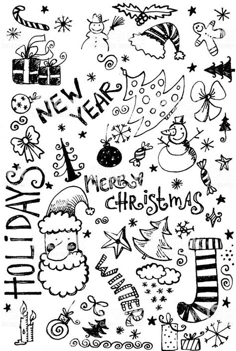 Hand Drawn Christmas Doodles Christmas Doodles Christmas Drawing