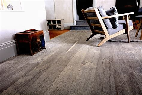 Rustic Wooden Flooring Deeply Textured Grey Wood Floor Hicraft