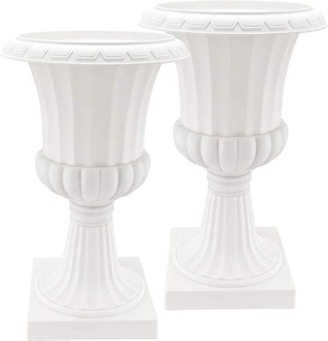 Amazon Com Arcadia Garden Products PL51WT 2 Deluxe Plastic Urn Pack