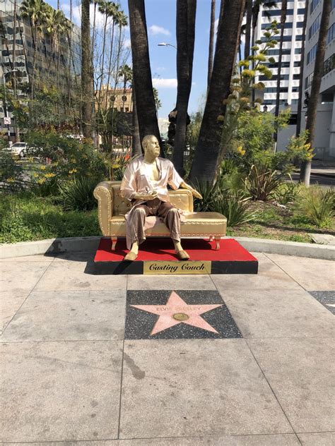 A Golden Harvey Weinstein Casting Couch Statue Appears In Hollywood