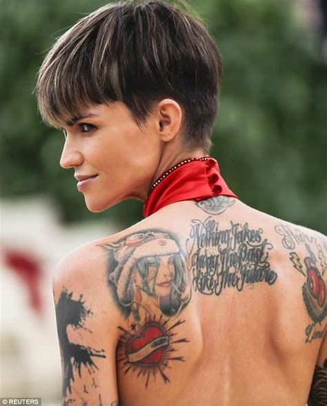 The actress, dj & tv presenter (female) is currently single, her starsign is pisces and she is now 35 years of age. Ruby Rose flaunts sideboob and her tattooed back at Met ...