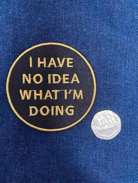 No Idea Patch Funny Patch Iron On Patch Embroidery Patch Etsy New Zealand