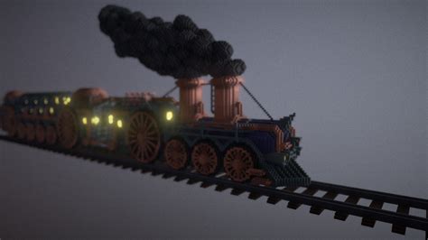 Steampunk Train Voxel Model Download Free 3d Model By Halfbreath