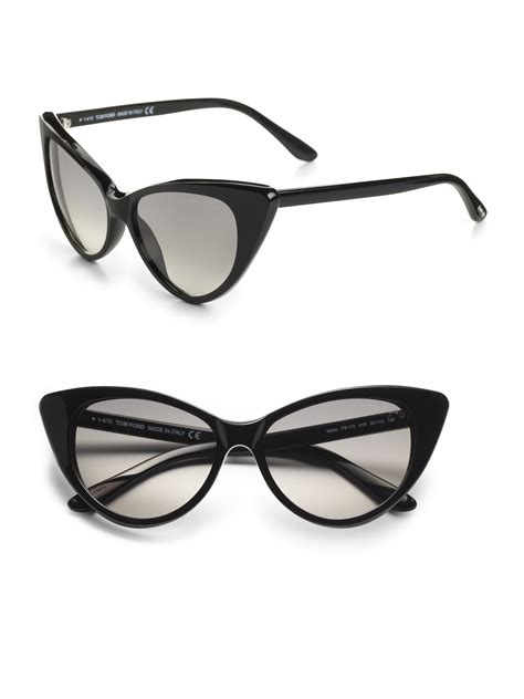 Lyst Tom Ford Nikita 55mm Cats Eye Sunglassesblack In Black